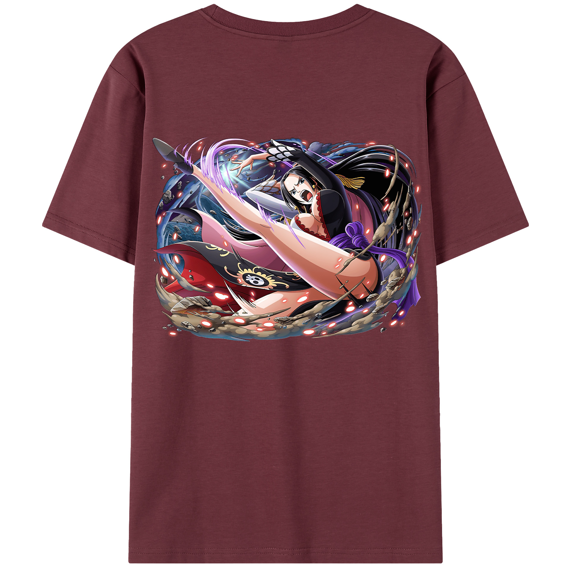 ワンピース ボア・ハンコック ONE PIECE Boa·Hancock 綿100％半袖Tシャツ（背面プリント）